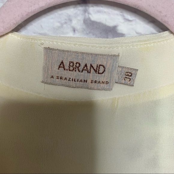 A.Brand Cream Lace Overlay Mini Dress - Picture 12 of 16